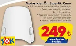 MOTOSİKLET ÖN SİPERLİK CAMI MOTOSİKLET ÖN SİPERLİK CAMI